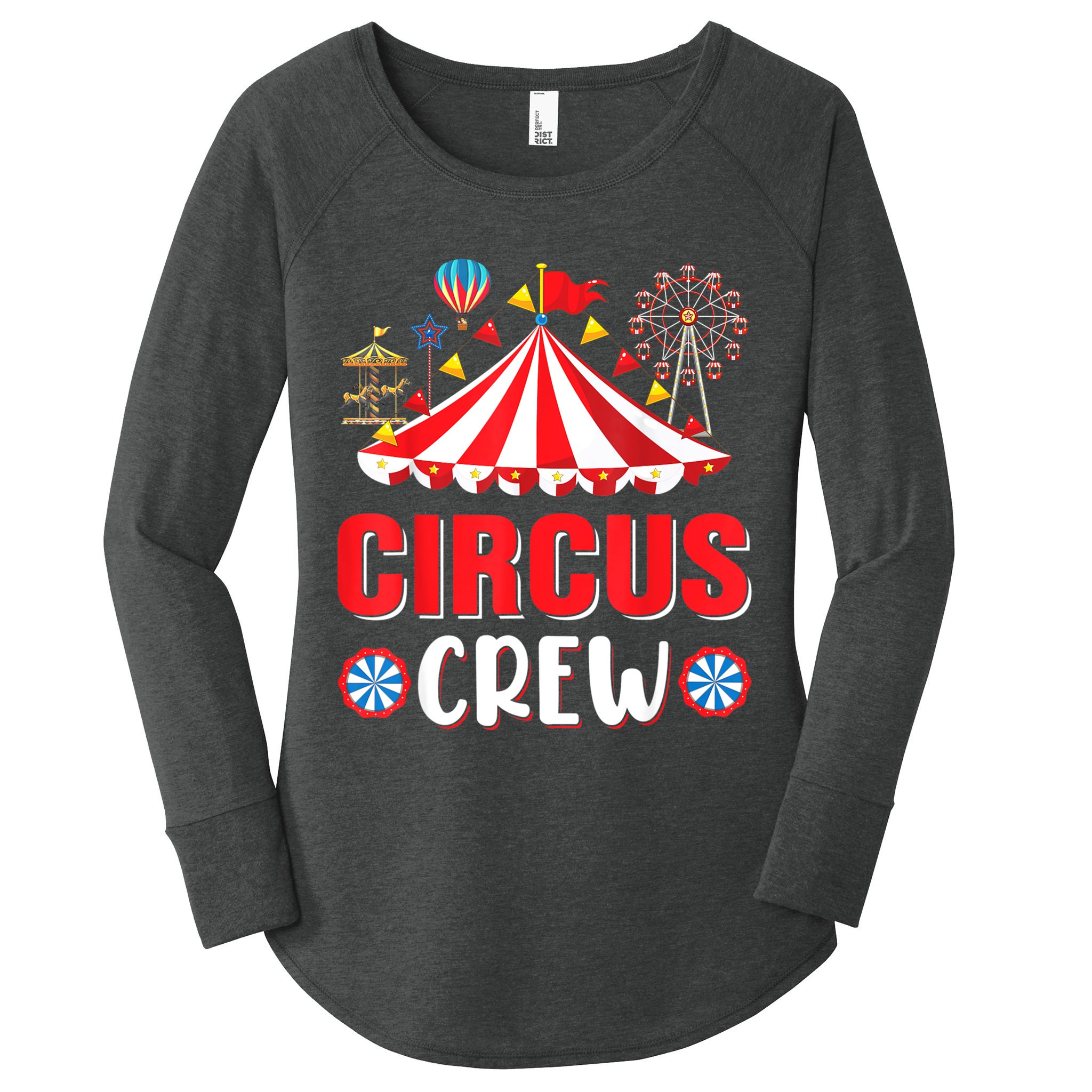 Circus Crew Funny Circus Staff Costume Circus Theme Party Women's Perfect Tri Tunic Long Sleeve Shirt