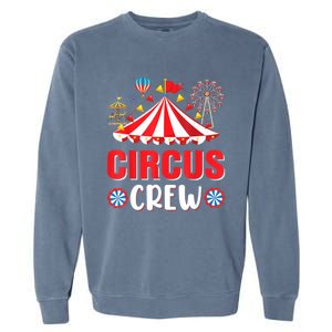 Circus Crew Funny Circus Staff Costume Circus Theme Party Garment-Dyed Sweatshirt