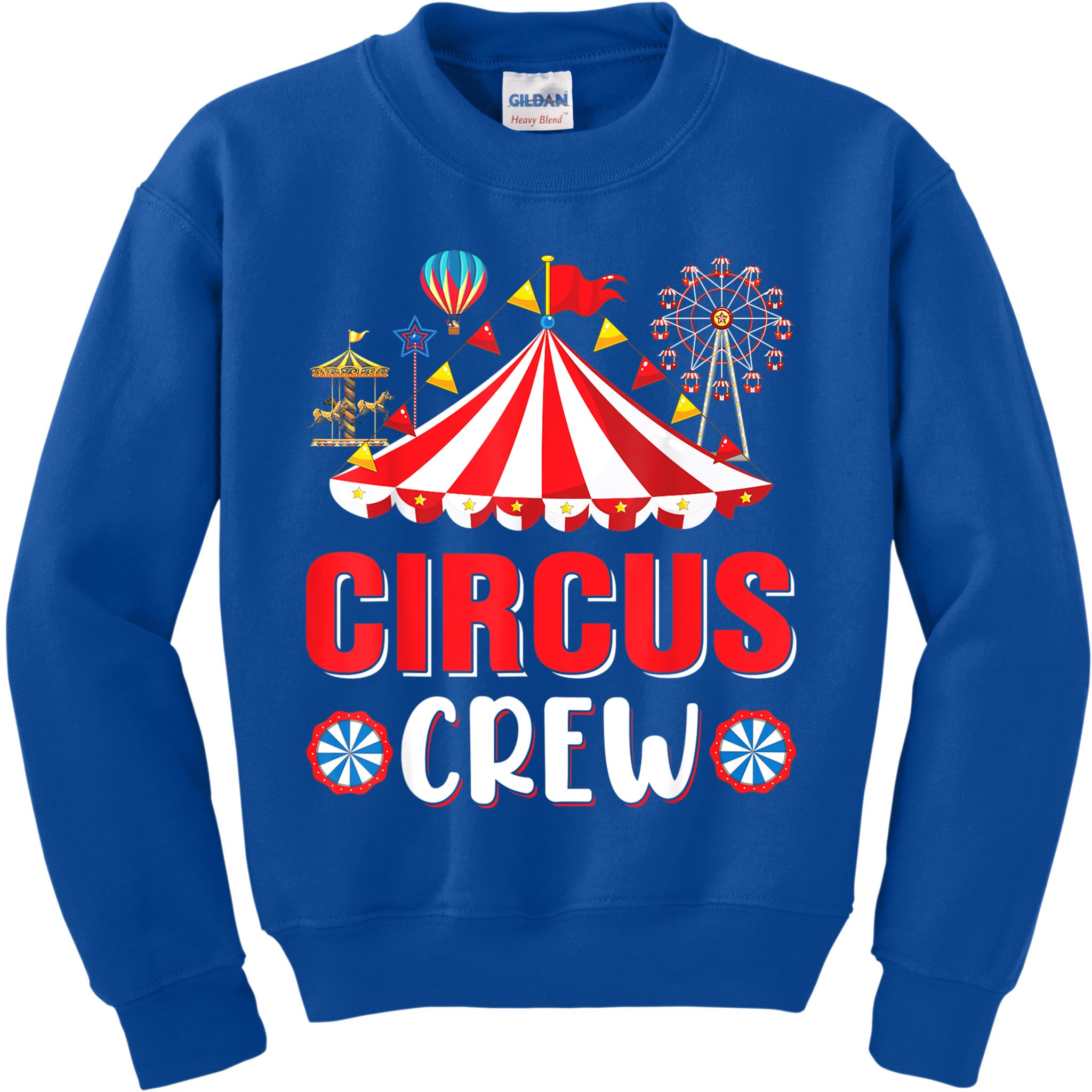 Circus Crew Funny Circus Staff Costume Circus Theme Party Kids Sweatshirt