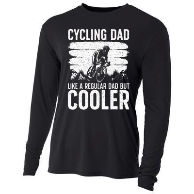 Cool Cycling For Dad Men Bicycling Bikers Bicycle Bike Rider Cooling Performance Long Sleeve Crew