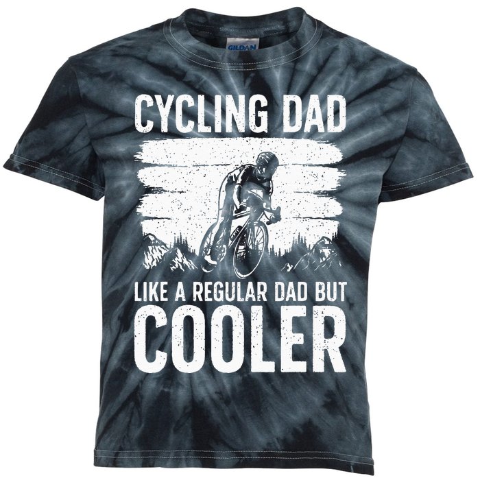 Cool Cycling For Dad Men Bicycling Bikers Bicycle Bike Rider Kids Tie-Dye T-Shirt