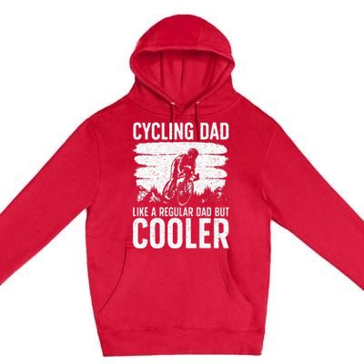 Cool Cycling For Dad Men Bicycling Bikers Bicycle Bike Rider Premium Pullover Hoodie