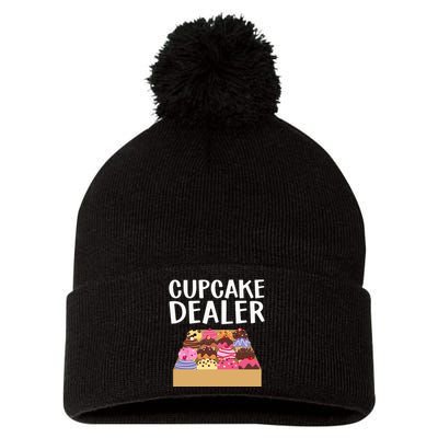 Cool Cupcake For Men Women Baking Cookie Baker Cake Dealer Pom Pom 12in Knit Beanie