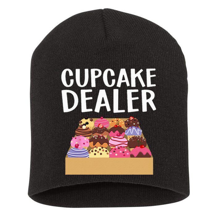 Cool Cupcake For Men Women Baking Cookie Baker Cake Dealer Short Acrylic Beanie