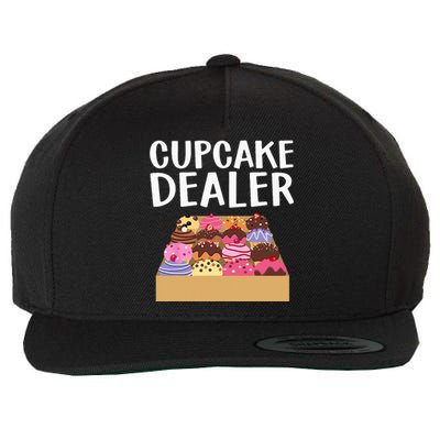 Cool Cupcake For Men Women Baking Cookie Baker Cake Dealer Wool Snapback Cap