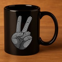 Cool Checkered For  Wo Checker Pattern Checkerboard 11oz C Handle Ceramic Mug