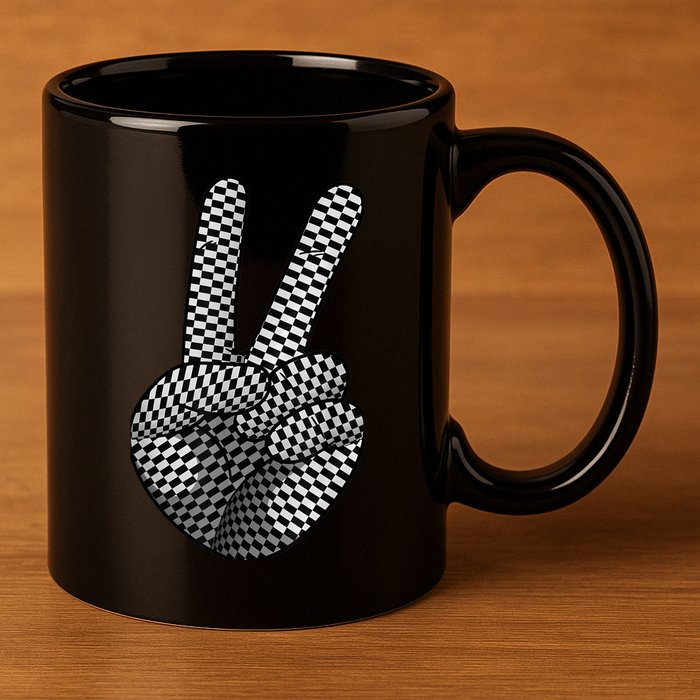 Cool Checkered For  Wo Checker Pattern Checkerboard 11oz C Handle Ceramic Mug
