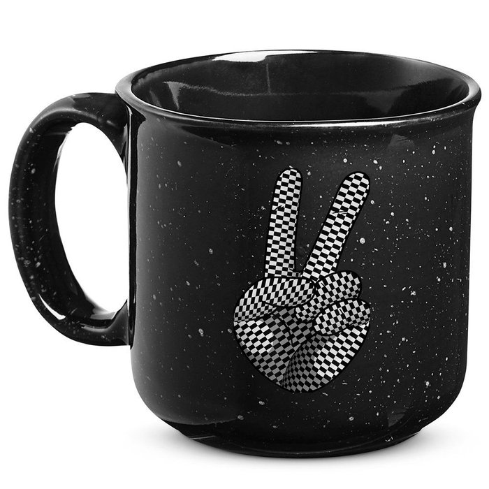Cool Checkered For  Wo Checker Pattern Checkerboard 15oz Campfire Ceramic Mug