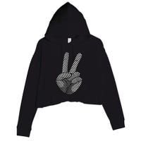 Cool Checkered For  Wo Checker Pattern Checkerboard Crop Fleece Hoodie