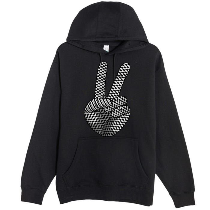 Cool Checkered For  Wo Checker Pattern Checkerboard Premium Pullover Hoodie