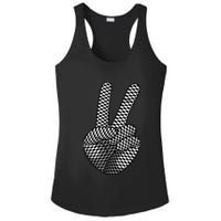 Cool Checkered For  Wo Checker Pattern Checkerboard Ladies PosiCharge Competitor Racerback Tank