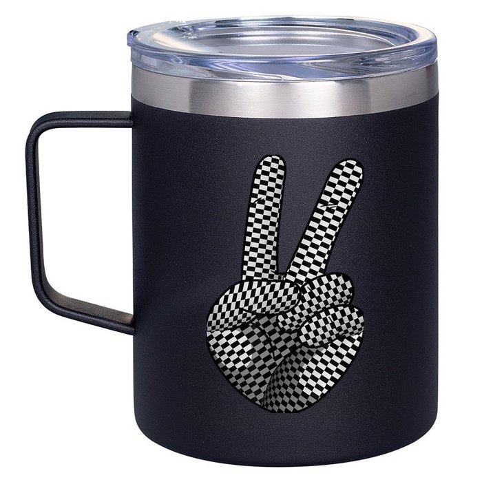 Cool Checkered For  Wo Checker Pattern Checkerboard 12oz Stainless Steel Coffee Mug