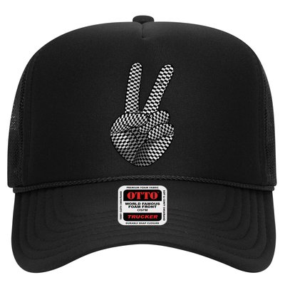 Cool Checkered For  Wo Checker Pattern Checkerboard Trucker Hat