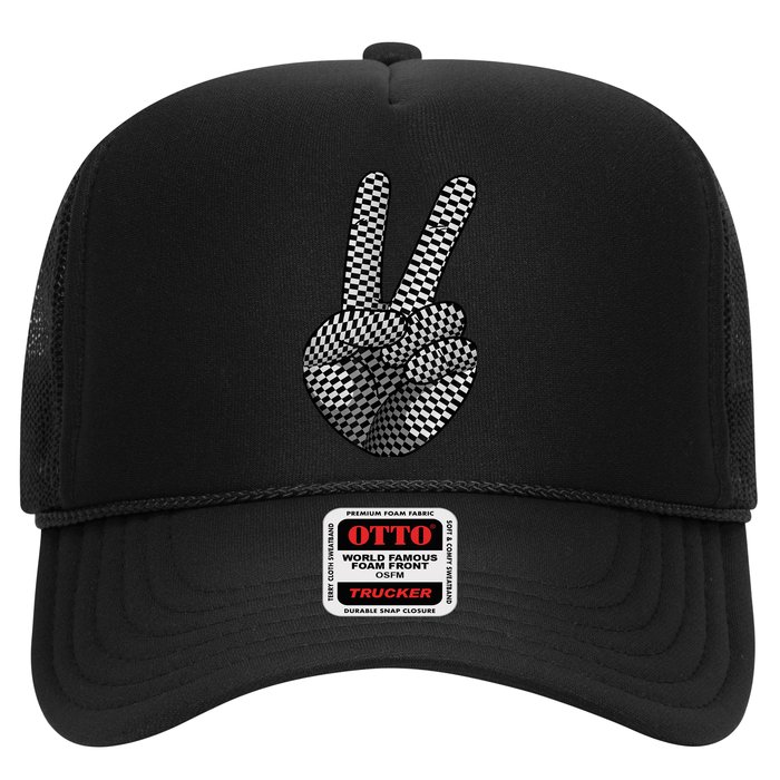 Cool Checkered For  Wo Checker Pattern Checkerboard Trucker Hat