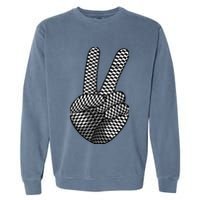 Cool Checkered For  Wo Checker Pattern Checkerboard Garment-Dyed Sweatshirt