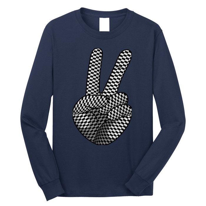 Cool Checkered For  Wo Checker Pattern Checkerboard Long Sleeve Shirt