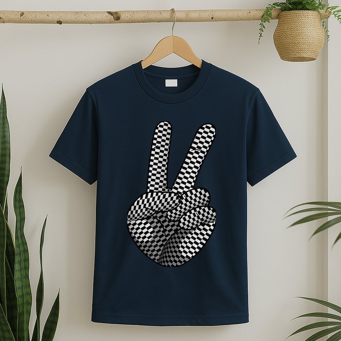 Cool Checkered For  Wo Checker Pattern Checkerboard T-Shirt
