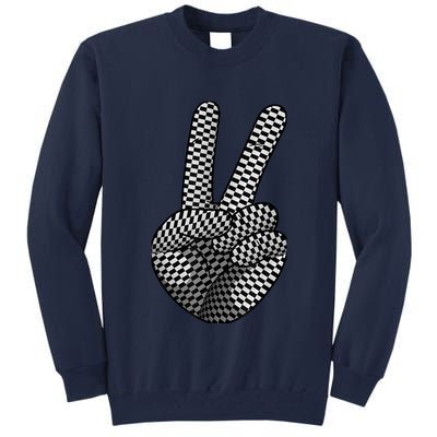 Cool Checkered For  Wo Checker Pattern Checkerboard Tall Sweatshirt