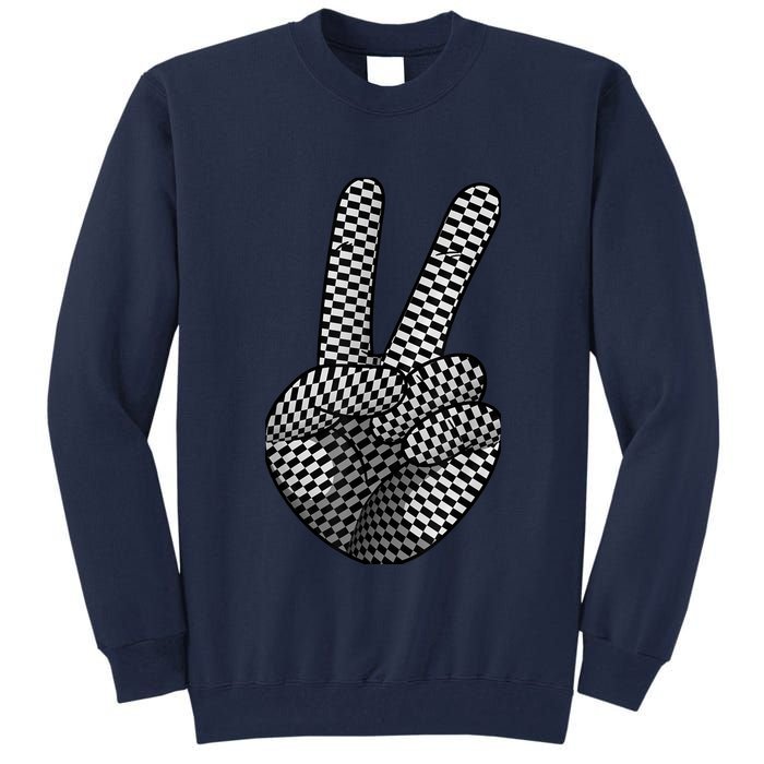 Cool Checkered For  Wo Checker Pattern Checkerboard Tall Sweatshirt