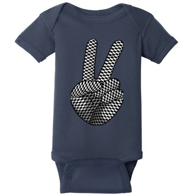 Cool Checkered For  Wo Checker Pattern Checkerboard Baby Bodysuit