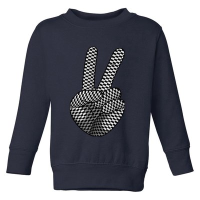 Cool Checkered For  Wo Checker Pattern Checkerboard Toddler Sweatshirt