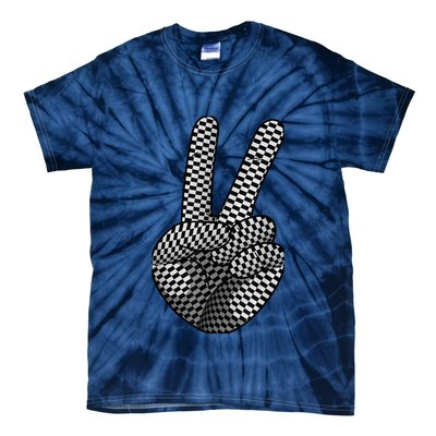 Cool Checkered For  Wo Checker Pattern Checkerboard Tie-Dye T-Shirt
