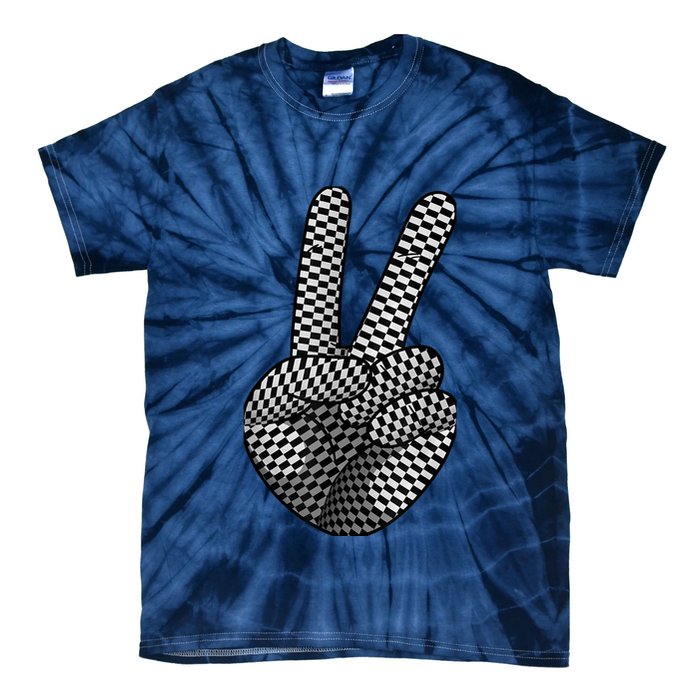 Cool Checkered For  Wo Checker Pattern Checkerboard Tie-Dye T-Shirt