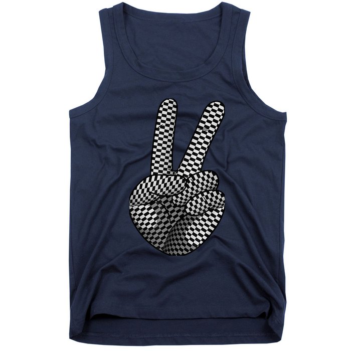 Cool Checkered For  Wo Checker Pattern Checkerboard Tank Top