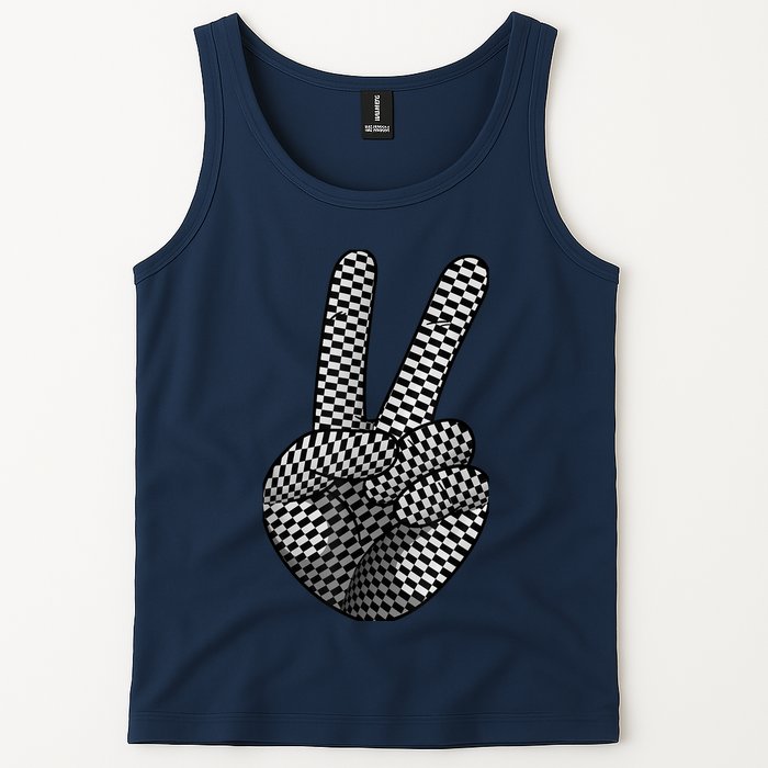 Cool Checkered For  Wo Checker Pattern Checkerboard Tank Top