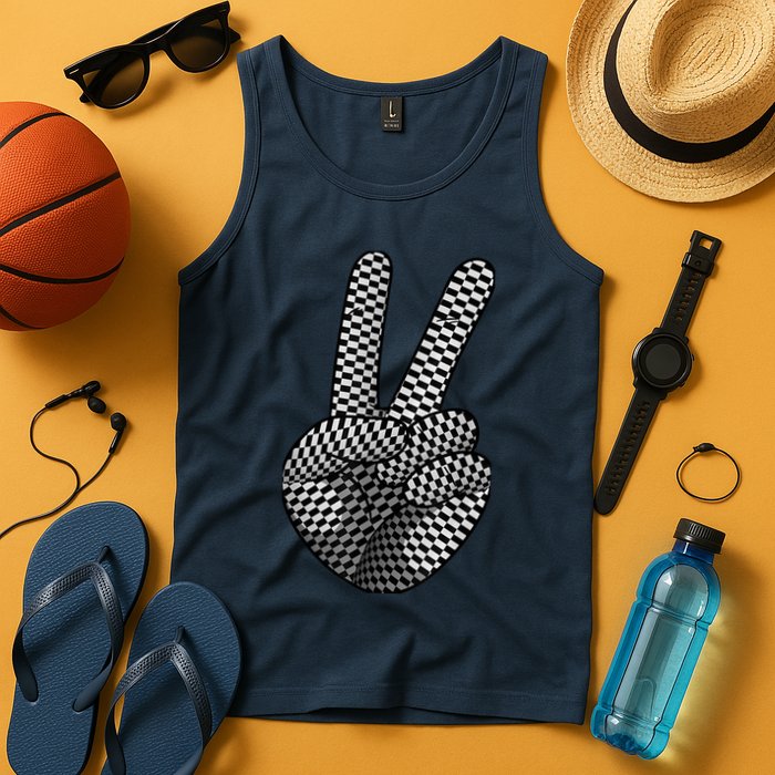 Cool Checkered For  Wo Checker Pattern Checkerboard Tank Top