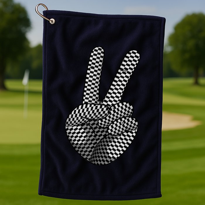 Cool Checkered For  Wo Checker Pattern Checkerboard Golf Towel