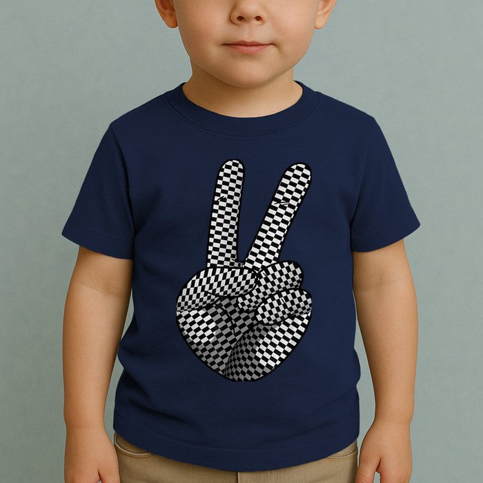 Cool Checkered For  Wo Checker Pattern Checkerboard Toddler T-Shirt