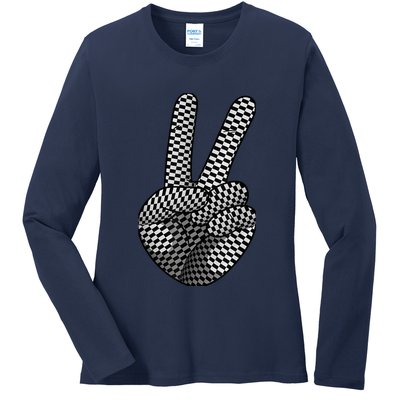 Cool Checkered For  Wo Checker Pattern Checkerboard Ladies Long Sleeve Shirt