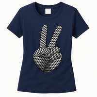 Cool Checkered For  Wo Checker Pattern Checkerboard Womens T-Shirt