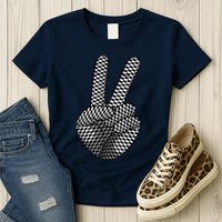 Cool Checkered For  Wo Checker Pattern Checkerboard Womens T-Shirt
