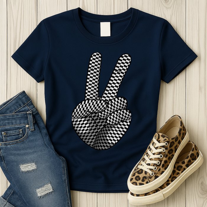 Cool Checkered For  Wo Checker Pattern Checkerboard Womens T-Shirt