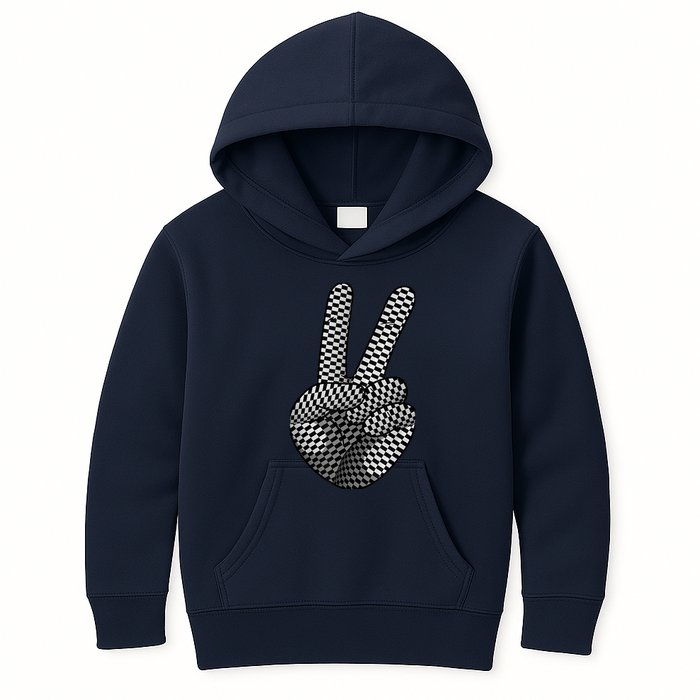 Cool Checkered For  Wo Checker Pattern Checkerboard Kids Hoodie