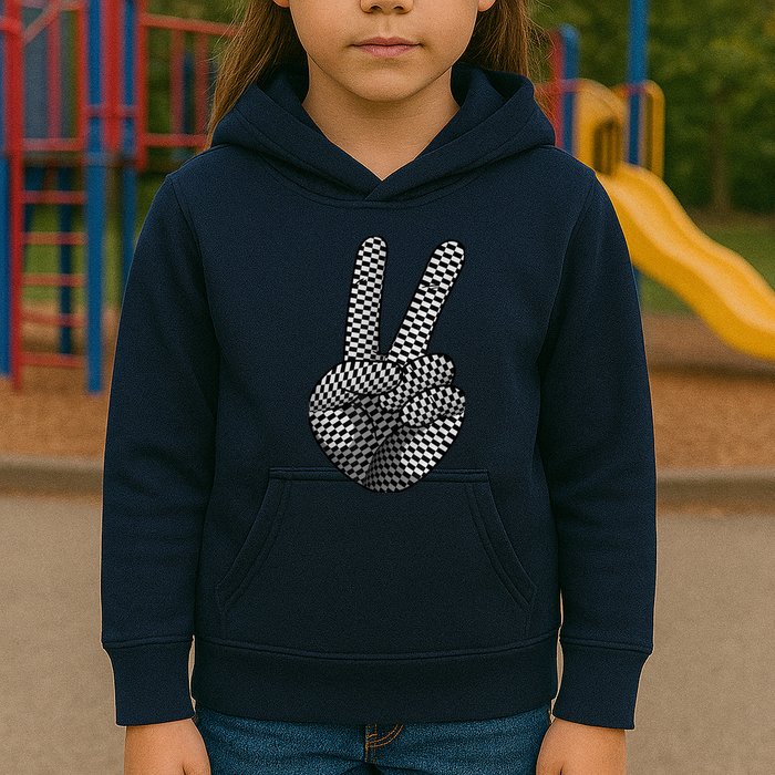 Cool Checkered For  Wo Checker Pattern Checkerboard Kids Hoodie