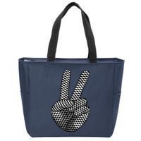 Cool Checkered For  Wo Checker Pattern Checkerboard Zip Tote Bag
