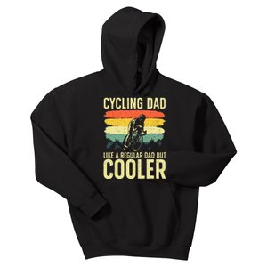 Cool Cycling For Dad Men Bicycling Bikers Bicycle Bike Rider Kids Hoodie