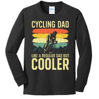 Cool Cycling For Dad Men Bicycling Bikers Bicycle Bike Rider Kids Long Sleeve Shirt