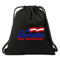 Chris Christie For President 2024 Election Drawstring Bag