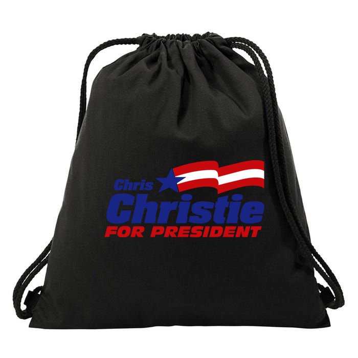 Chris Christie For President 2024 Election Drawstring Bag