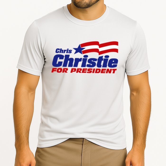 Chris Christie For President 2024 Election Cooling Performance Crew T-Shirt