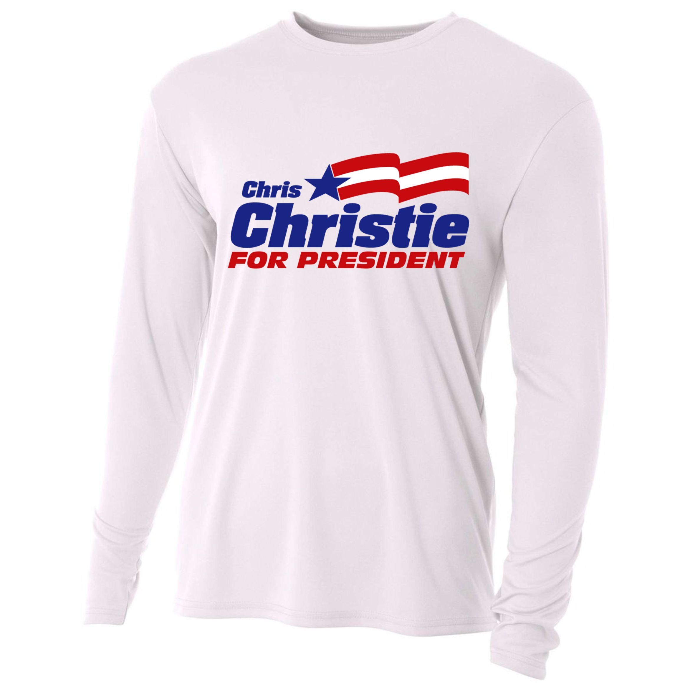 Chris Christie For President 2024 Election Cooling Performance Long Sleeve Crew