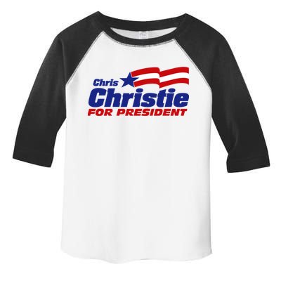 Chris Christie For President 2024 Election Toddler Fine Jersey T-Shirt