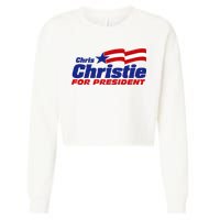 Chris Christie For President 2024 Election Cropped Pullover Crew