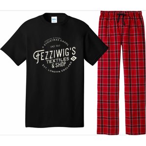 Christmas Carol Fezziwigs Scrooge Holiday Design Pajama Set