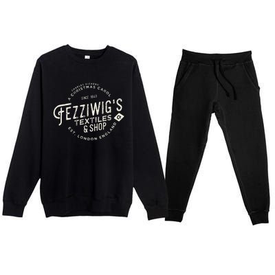 Christmas Carol Fezziwigs Scrooge Holiday Design Premium Crewneck Sweatsuit Set