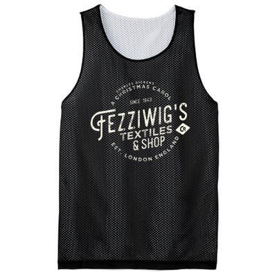 Christmas Carol Fezziwigs Scrooge Holiday Design Mesh Reversible Basketball Jersey Tank